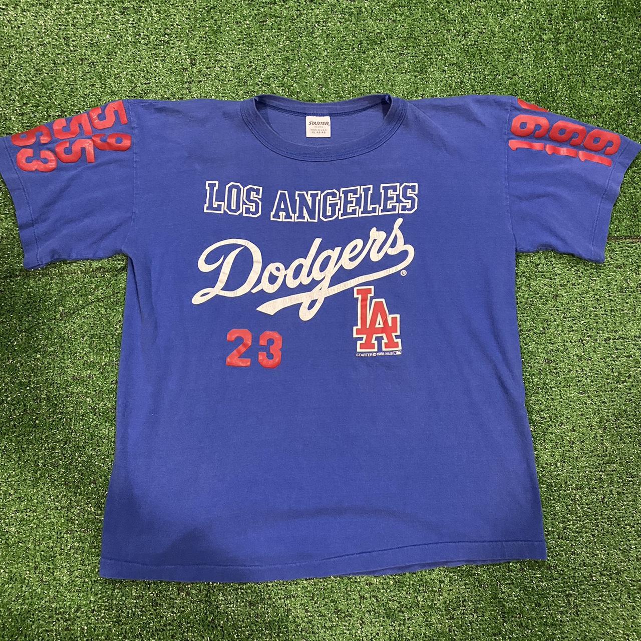 LA Dodgers Grey/Blue Shirt. Brand New Never Worn w/Tags - Depop