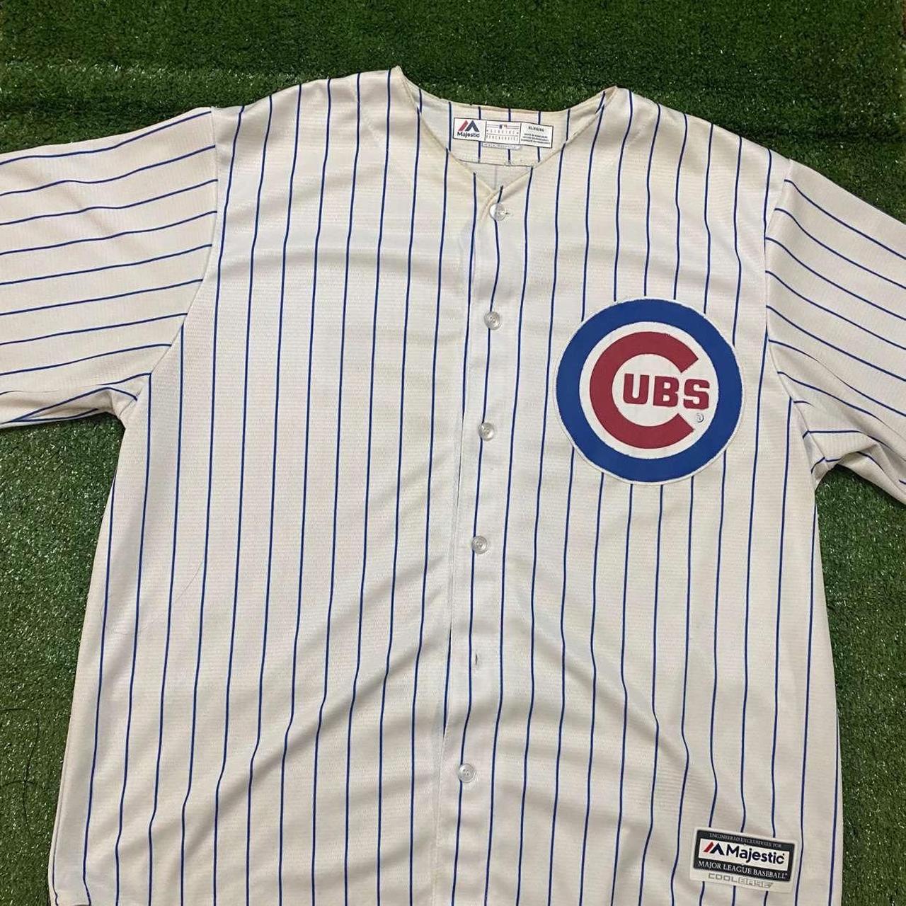 Vintage Majestic Chicago Cubs baseball jersey in - Depop