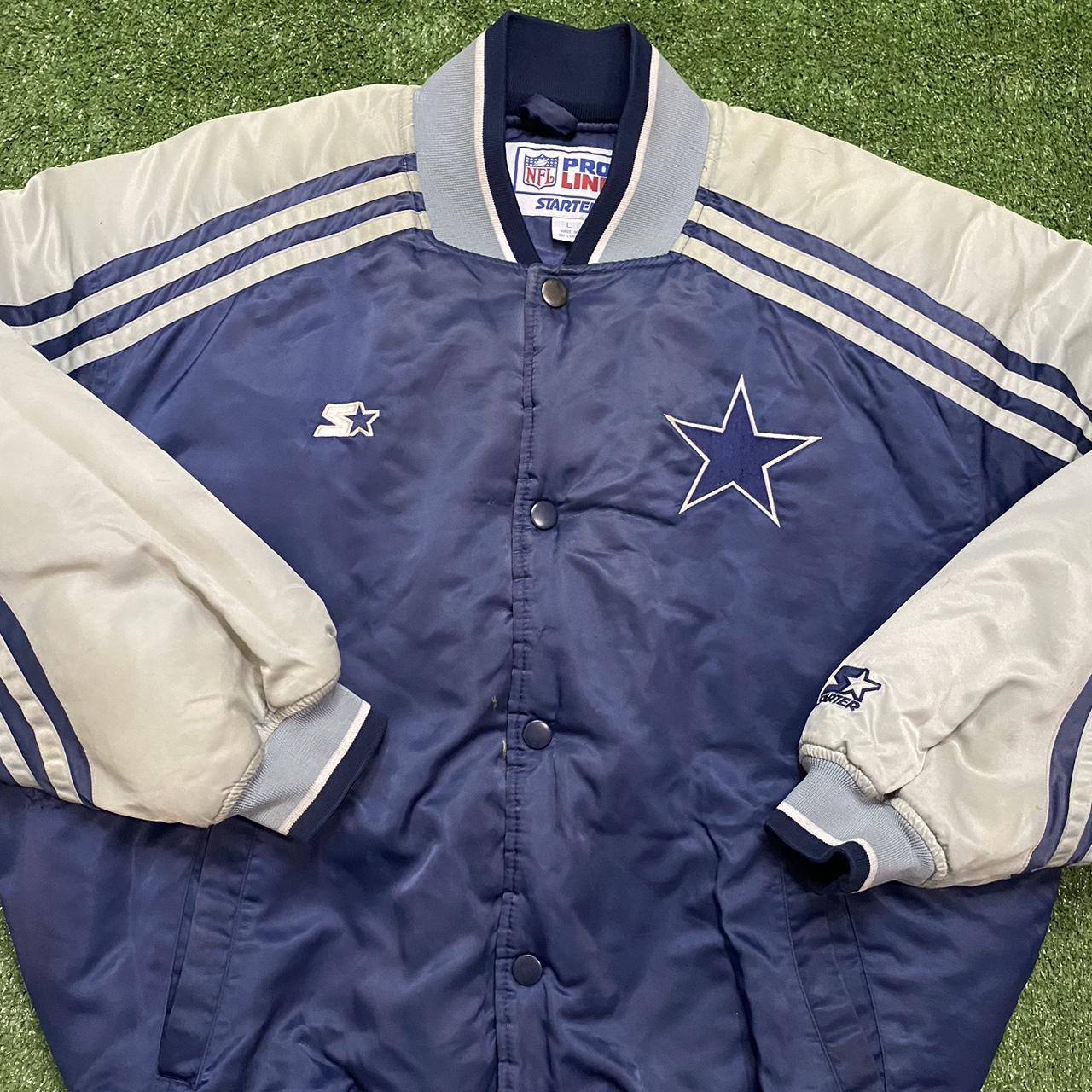 Starter Dallas Cowboys Navy Bomber Jacket