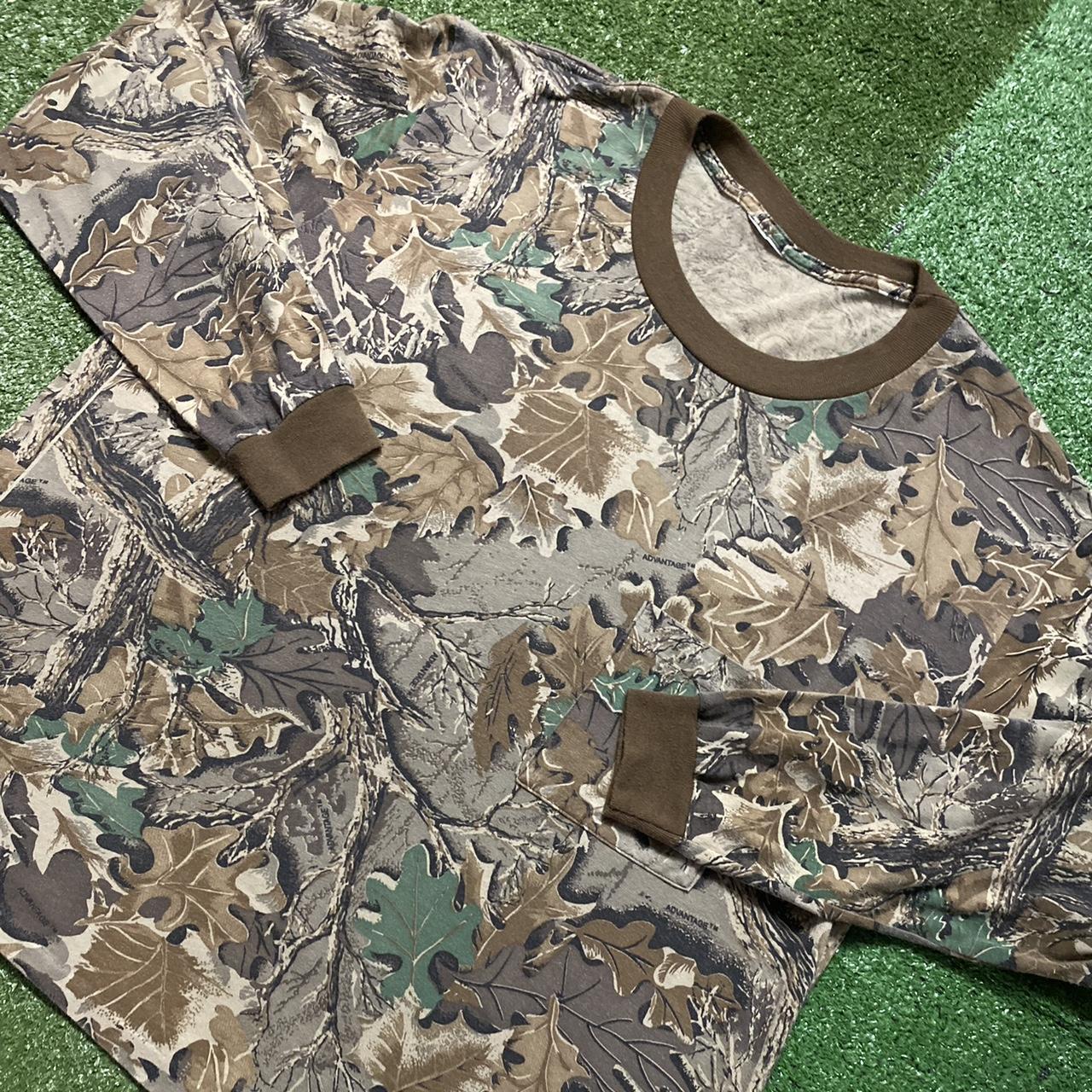 Vintage 90’s Camouflage Realtree Faded Longsleeve... - Depop