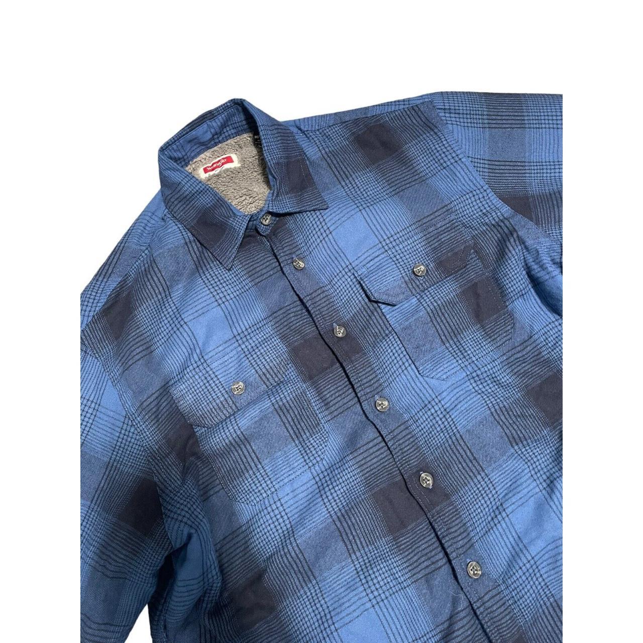 Wrangler Men's Blue Shirt | Depop