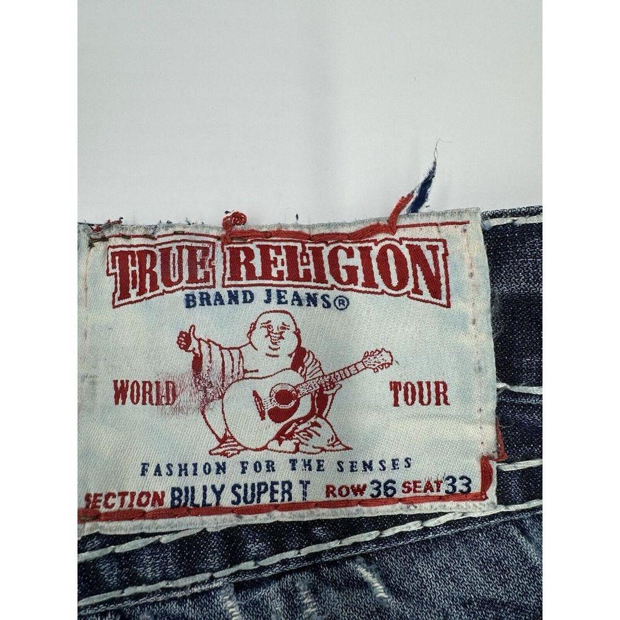 TRUE RELIGION BILLY SUPERT ROW 36 SEAT 33 VINTAGE purchases Made in USA