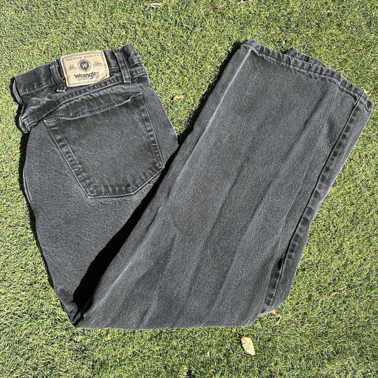 Wrangler Men's Black Jeans Depop