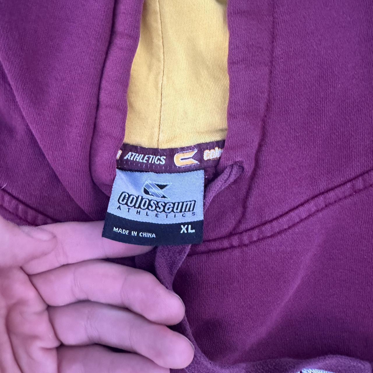 Colosseum Men's Orange and Yellow Hoodie (3)