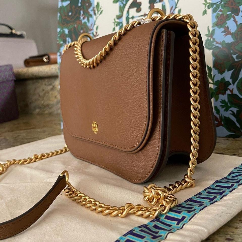 Tory Burch Emerson Flap Adjustable Shoulder Bag in - Depop