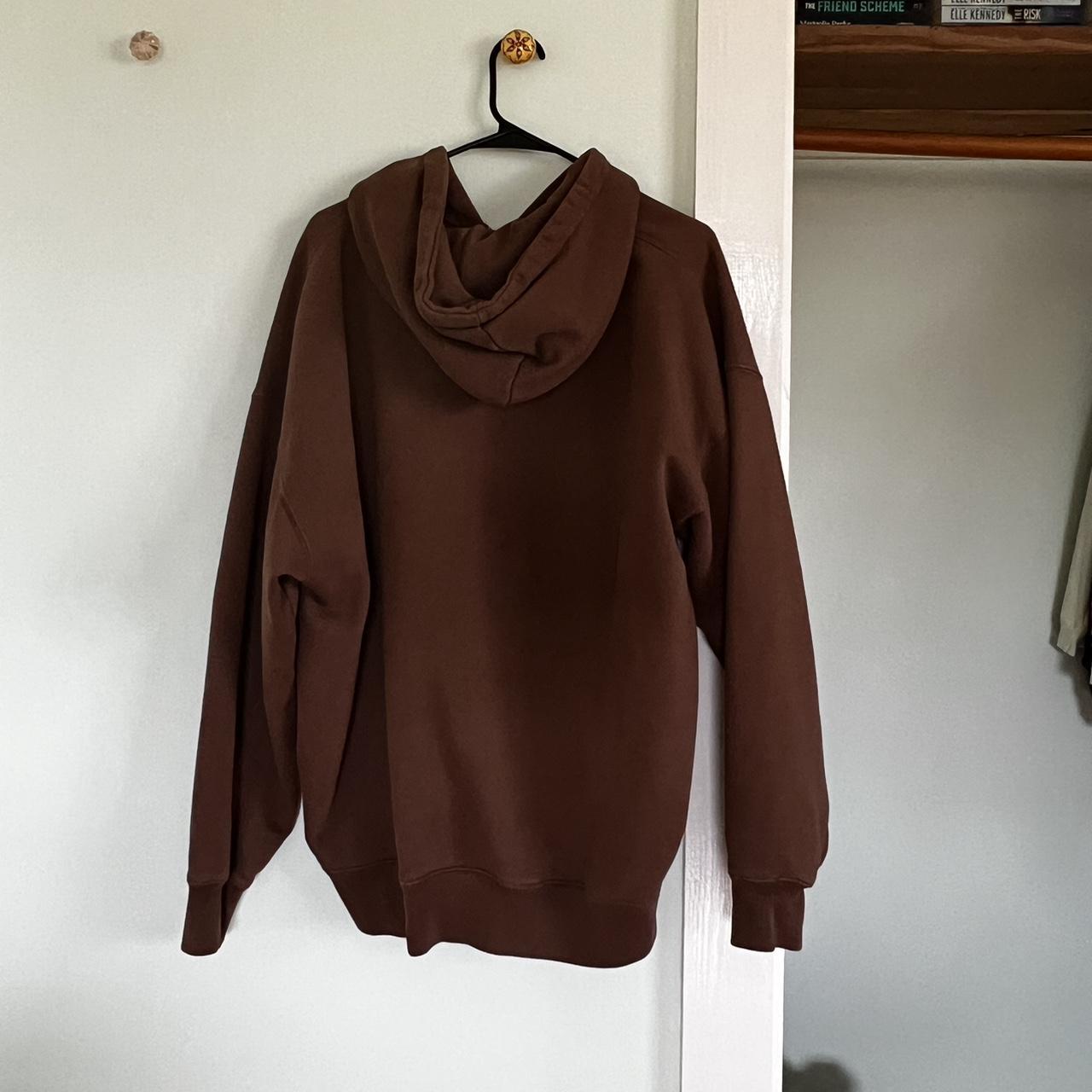 Brown Brandy Melville zip up jacket. Perfect... Depop