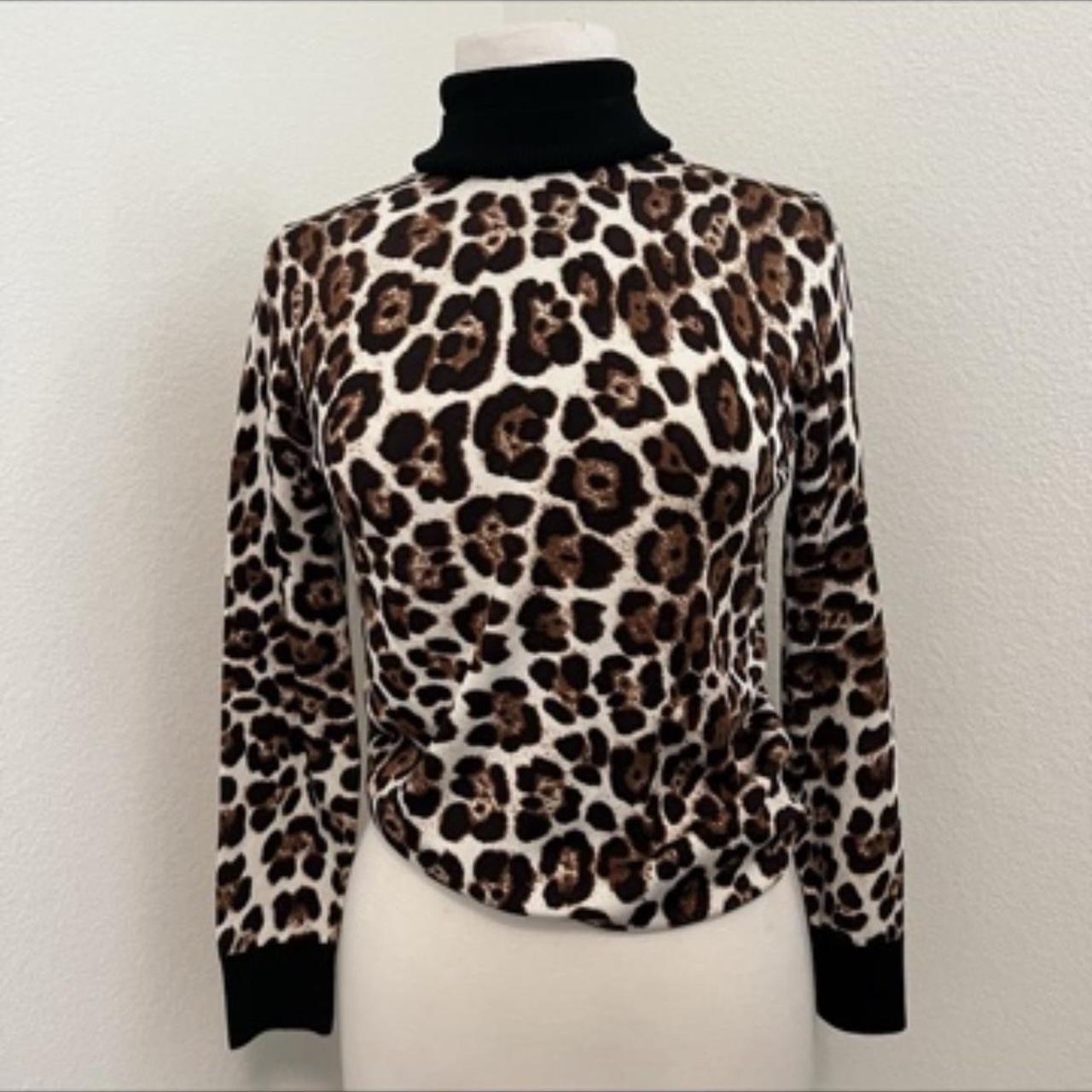 Michael kors leopard sale sweater