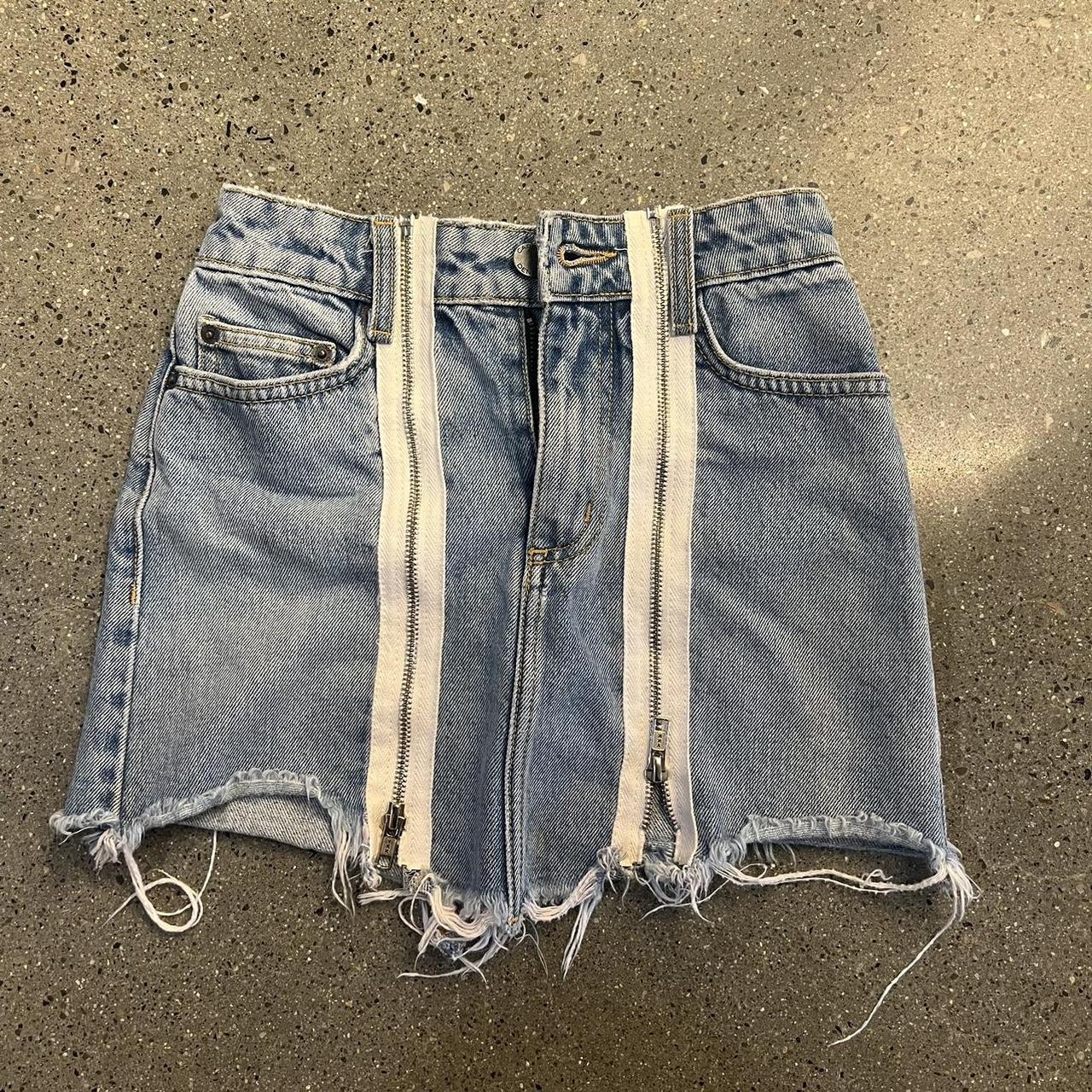 Carmar Denim Skirt Sz XXS details, • denim