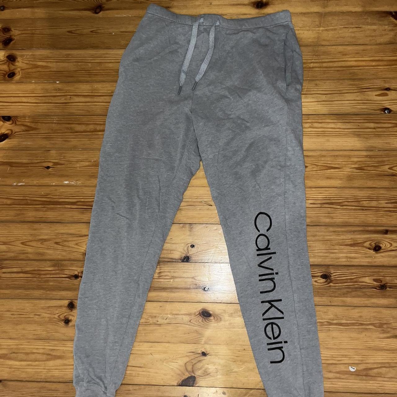 Calvin klein outlet grey tracksuit mens