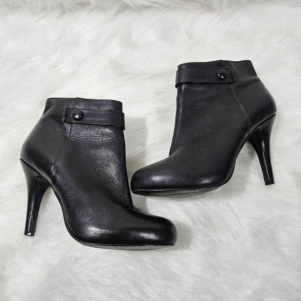 Nine West Women's Boots - Black - US 7 – Nine west vintage Black leather ankle boots …