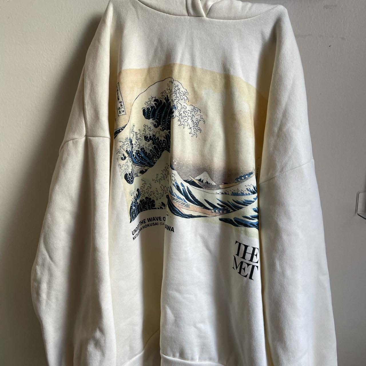 Pull&Bear Men's Cream Hoodie | Depop