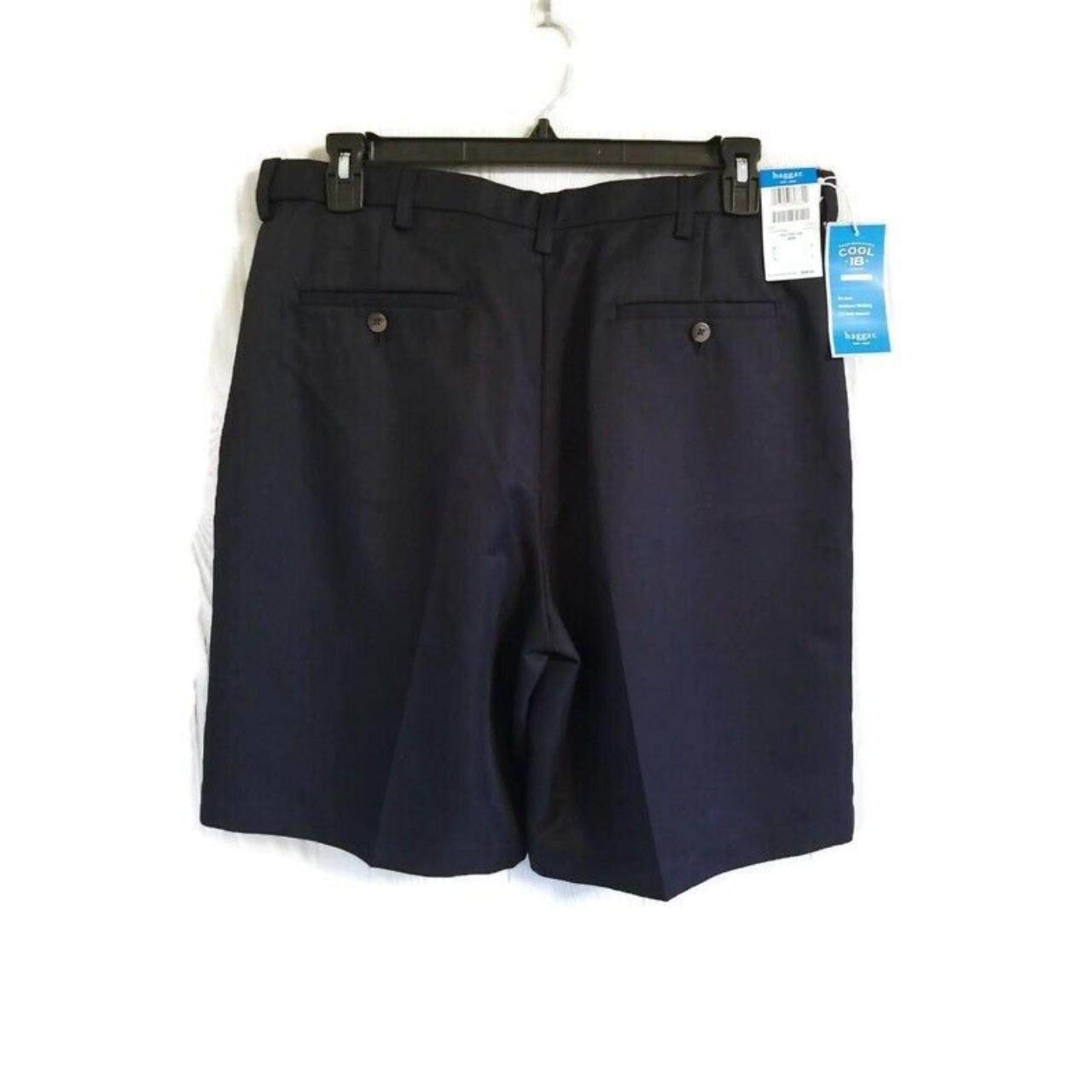 Haggar Men's Blue and Navy Shorts | Depop