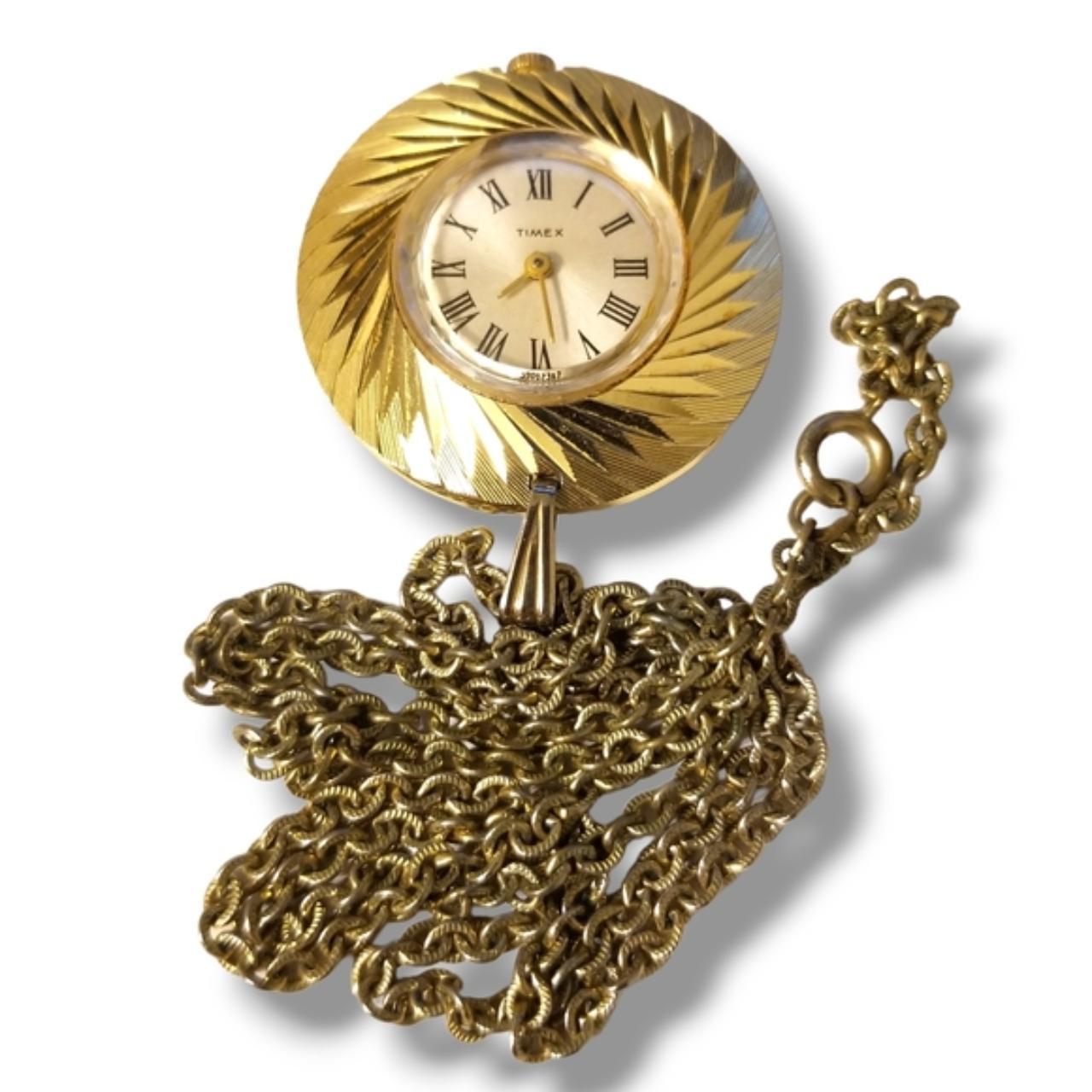 Timex gold outlet pocket watch