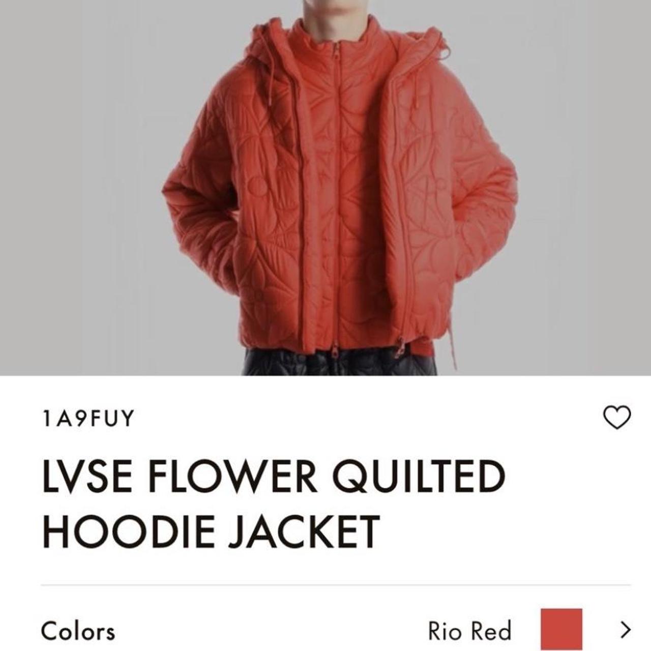lvse flower quilted hoodie jacket