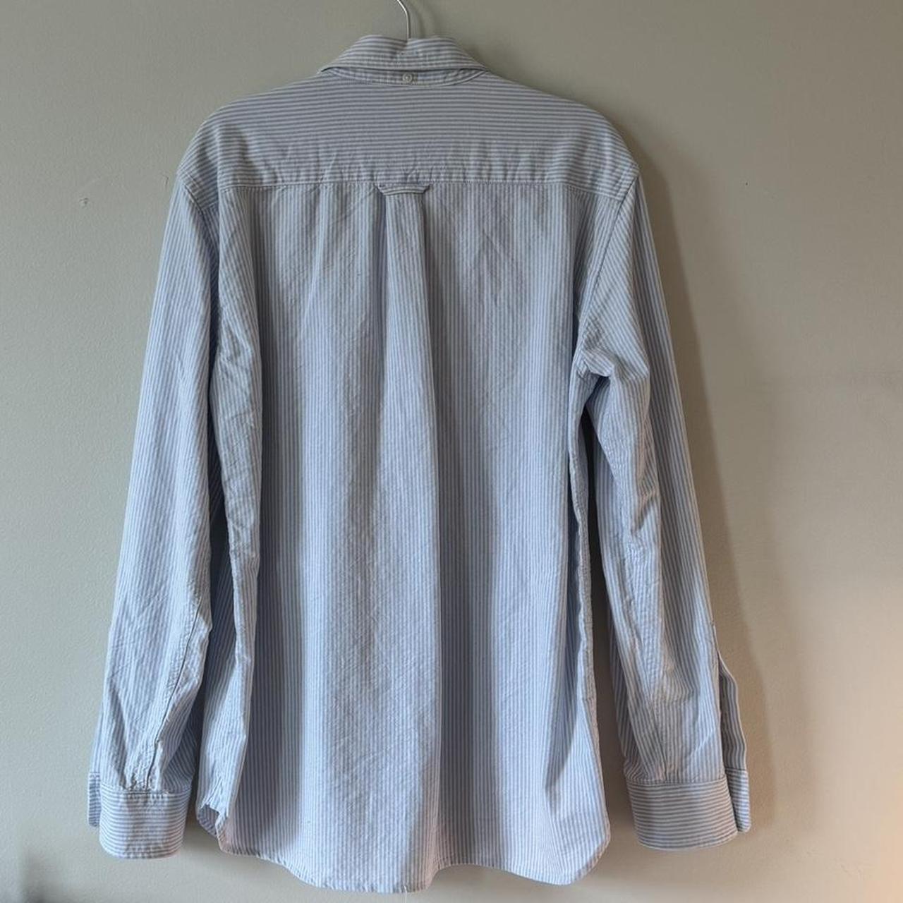 Brandy Melville oversized striped button down! Never... - Depop