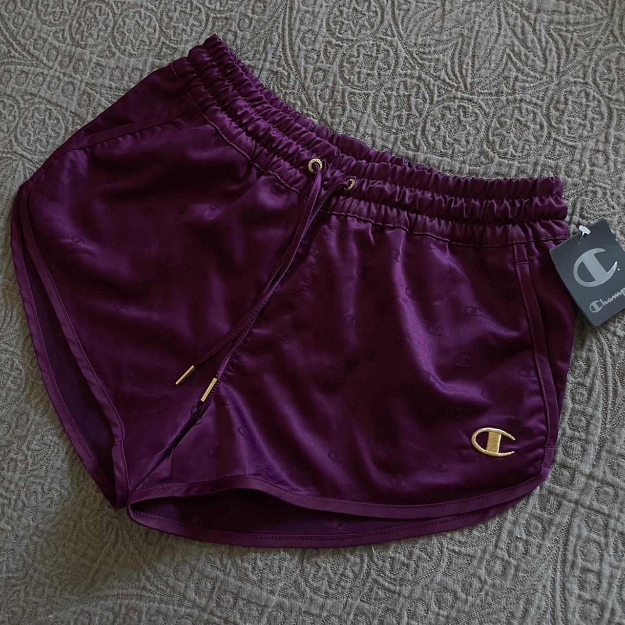 Champion women s satin drawstring shorts Size