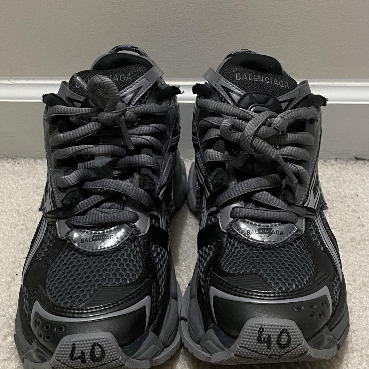 DARK GREY BALENCIAGA RUNNER SIZE 40/sz7 FITS AN 8 | Depop