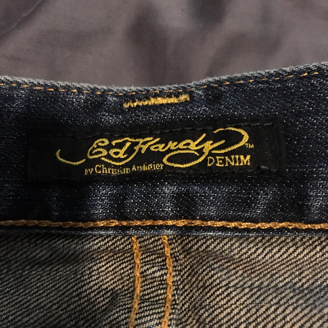 vintage ED HARDY mens jeans size 30 - Depop