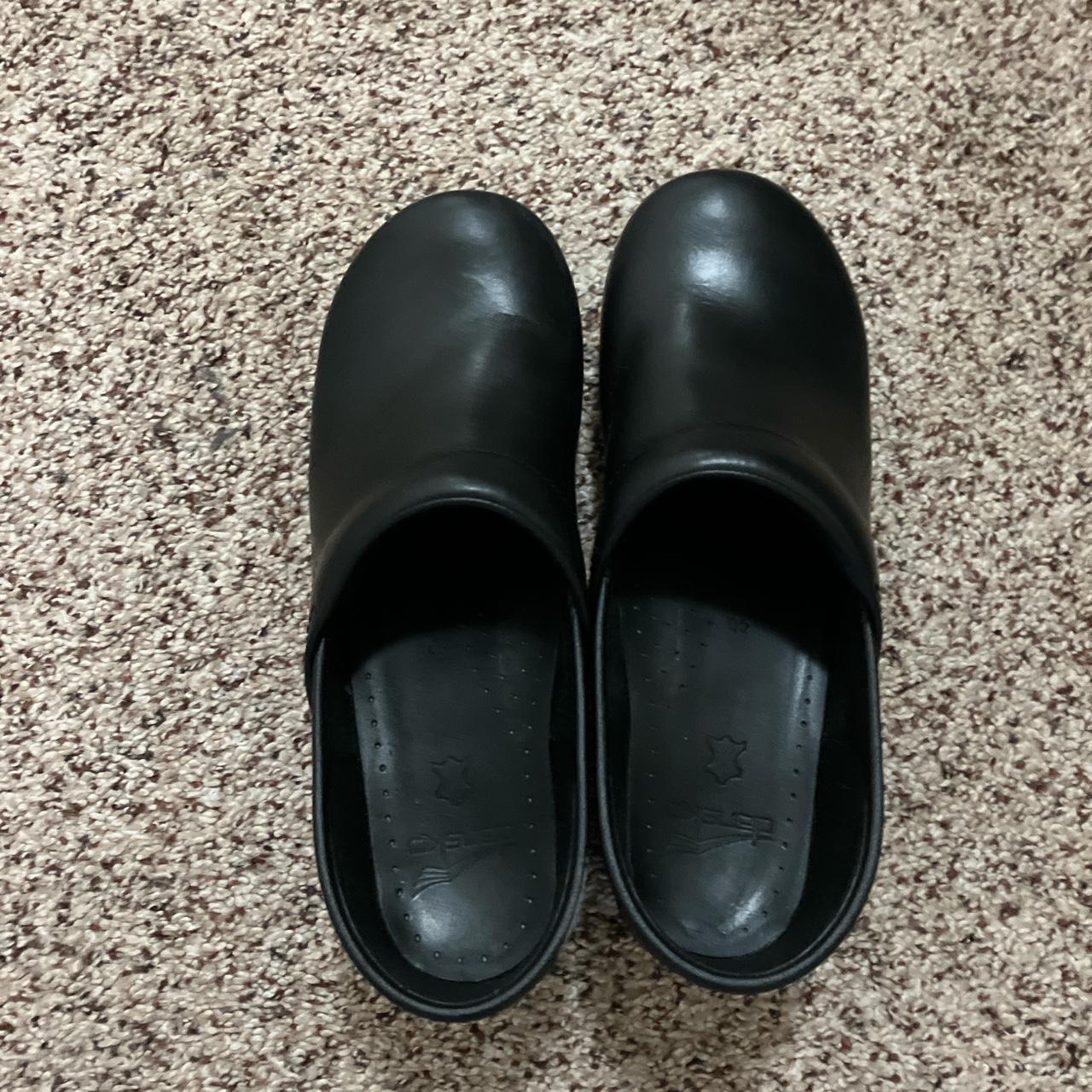 Solid black Dansko nursing clogs, Size 10 womens.... - Depop