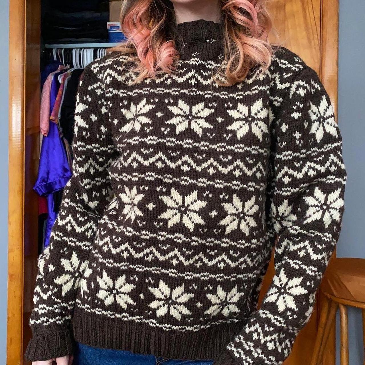 Snowflake on sale sweater womens