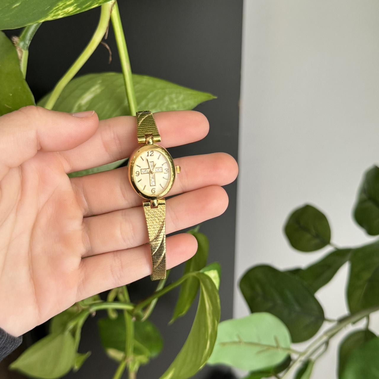 Vintage Avon watch⭐️ VINTAGE STAINLESS STEELE Gold... - Depop