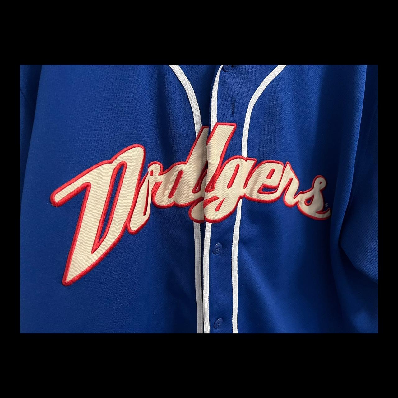 Brooklyn Dodgers Majestic Men's Katter Letterman - Depop