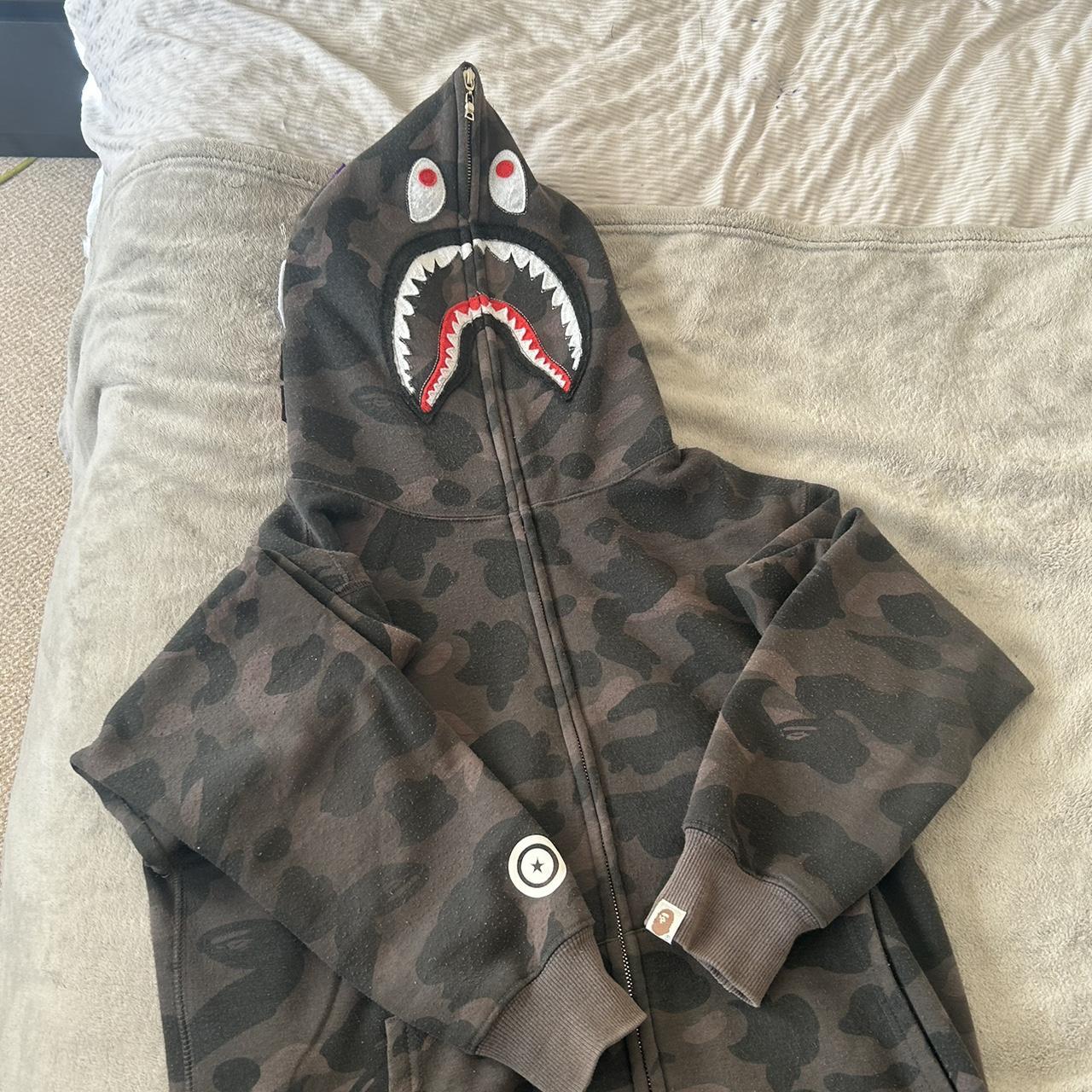 BAPE Men's Grey and Khaki Jacket | Depop