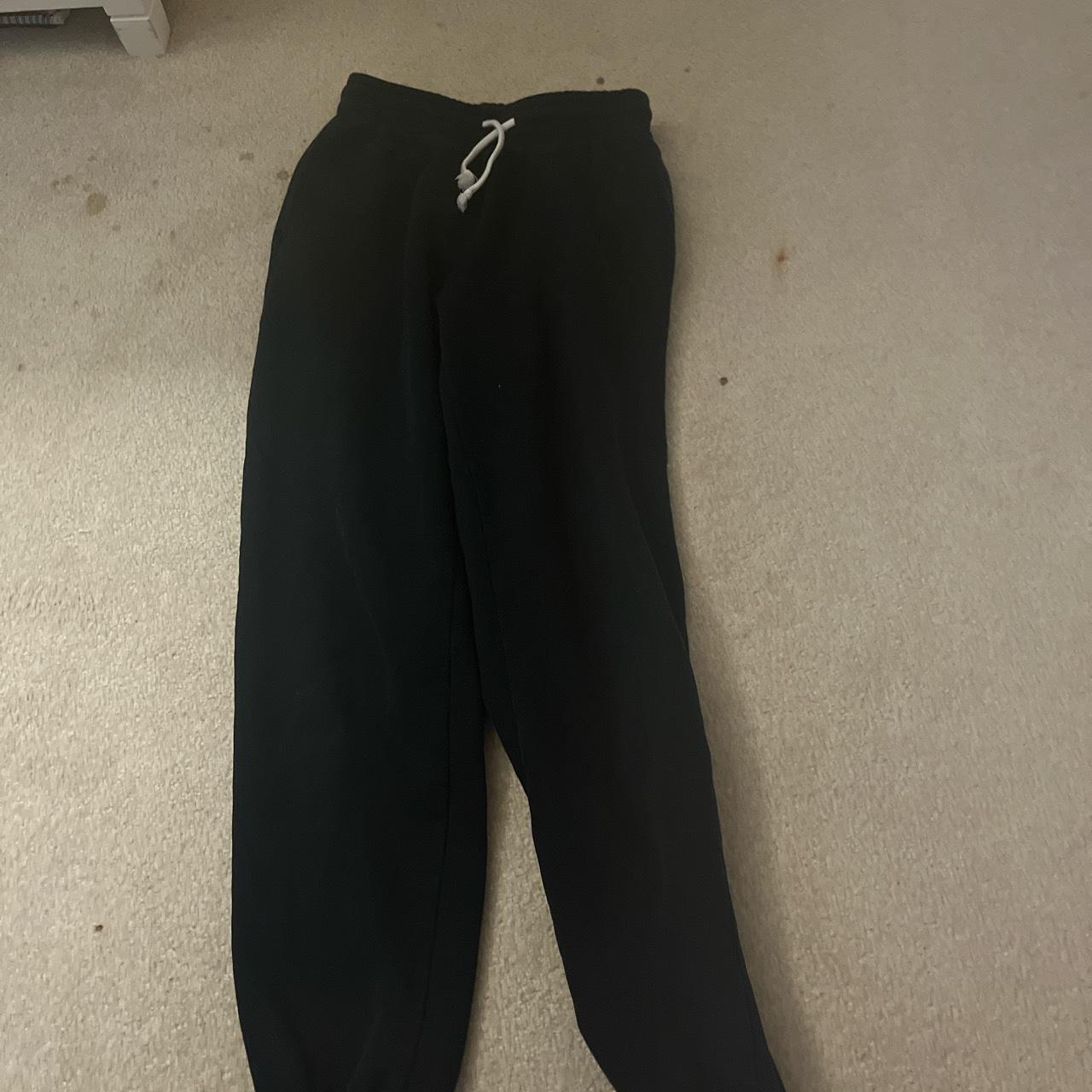 small black urban outfitters sweatpants - Depop