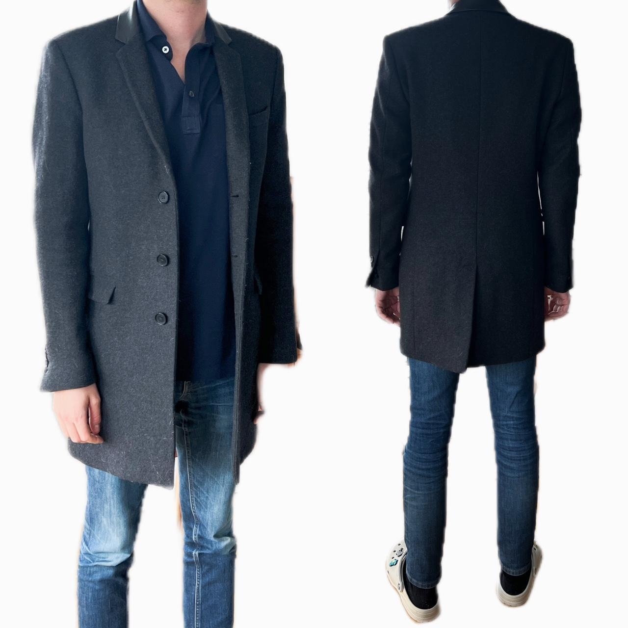 The Kooples Grey Wool Coat Mens 44 In France Size Depop 6092