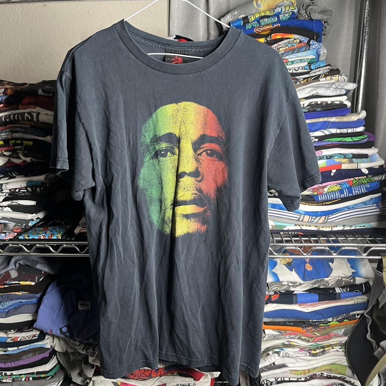 Y2K 2000s Bob Marley T Shirt Medium - Depop