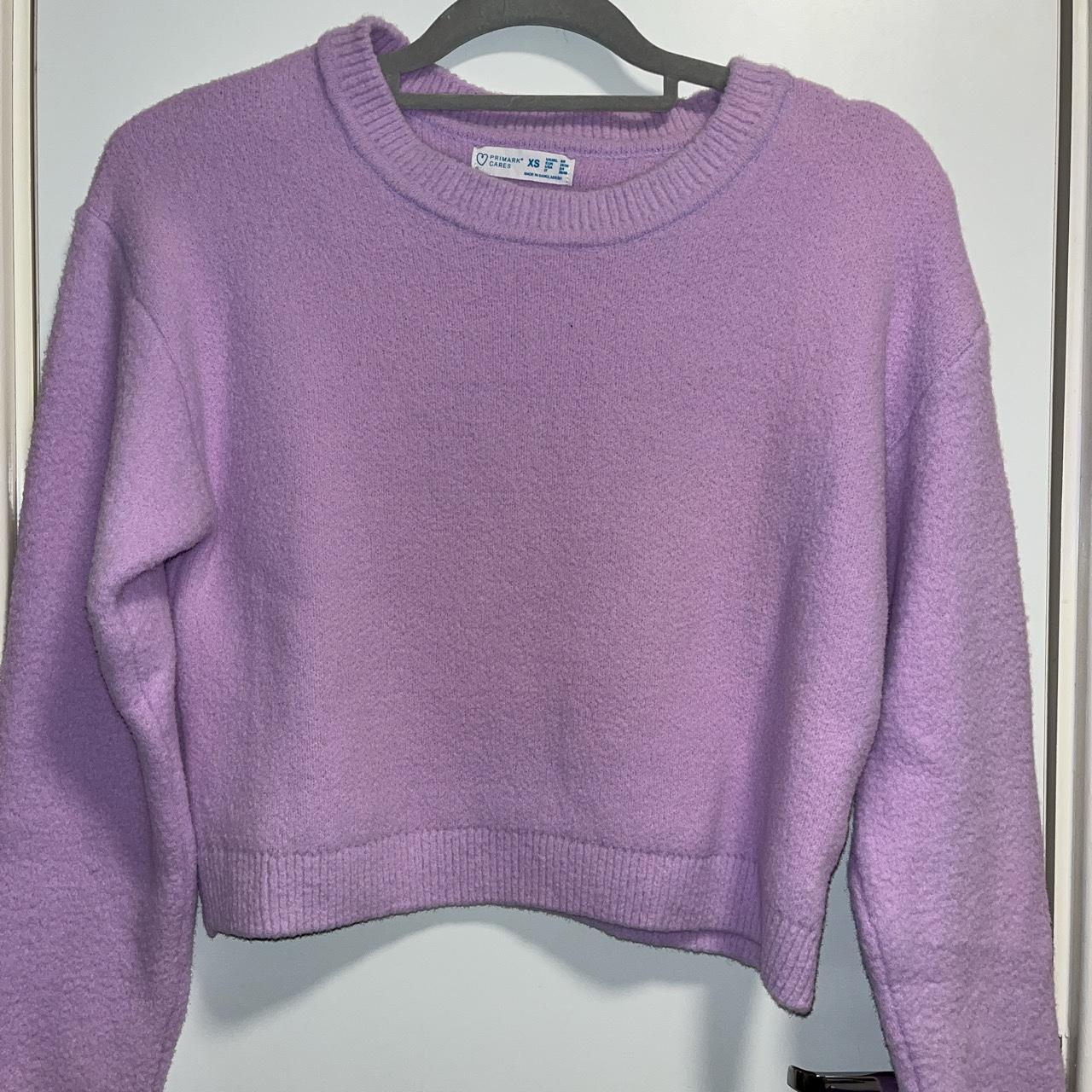 Primark purple cropped nylon jumper Wore twice No... - Depop
