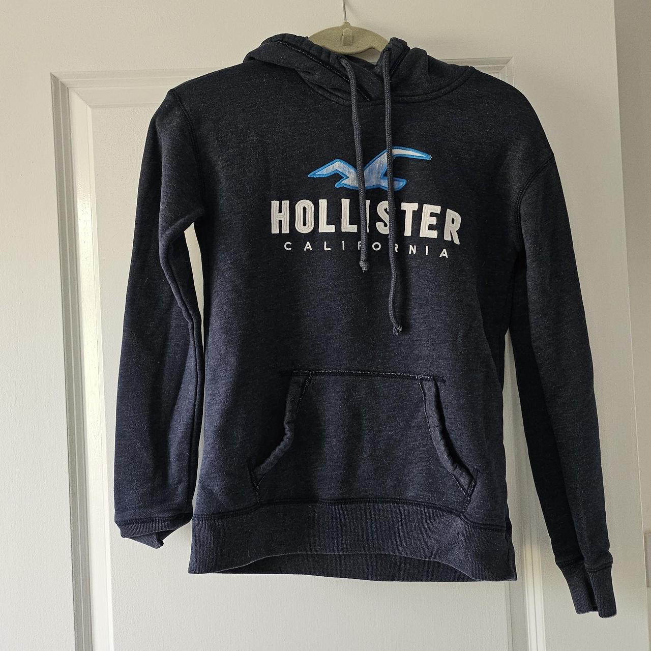 Hollister Logo Pullover Hoodie  Hollister clothes, Hollister