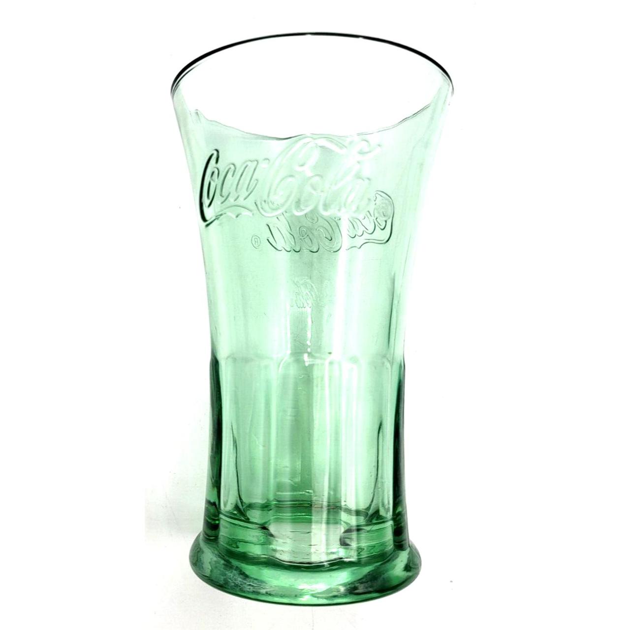 16 Oz Libbey Glassware Green Coca Cola Flared Glass