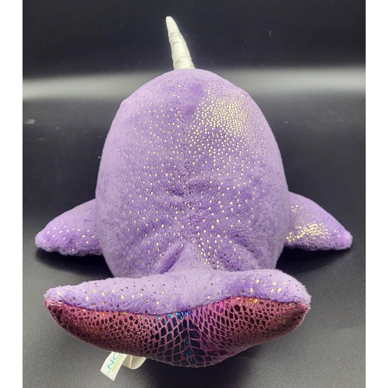 Aurora Purple NARWHAL Plush Iridescent Rainbow