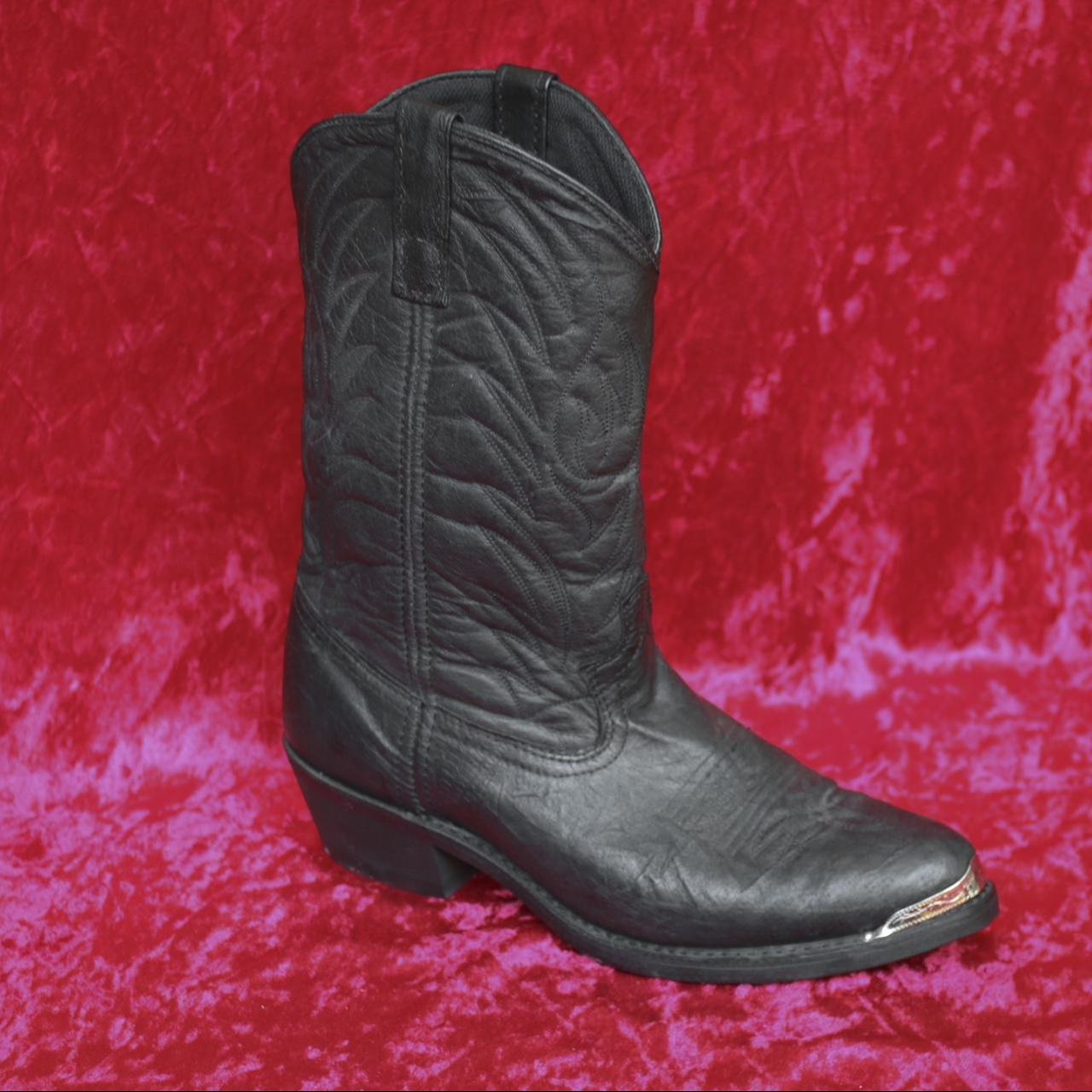 90's/Y2K classic black cowboy boots by... - Depop
