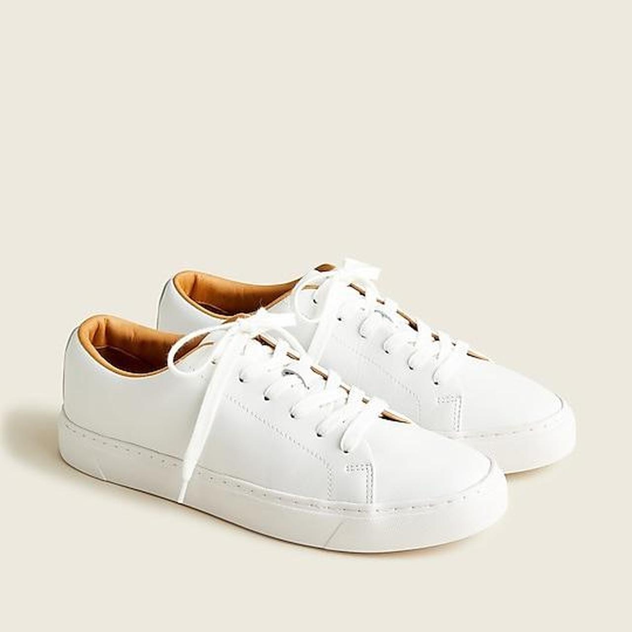 J.Crew Men's White Trainers Depop
