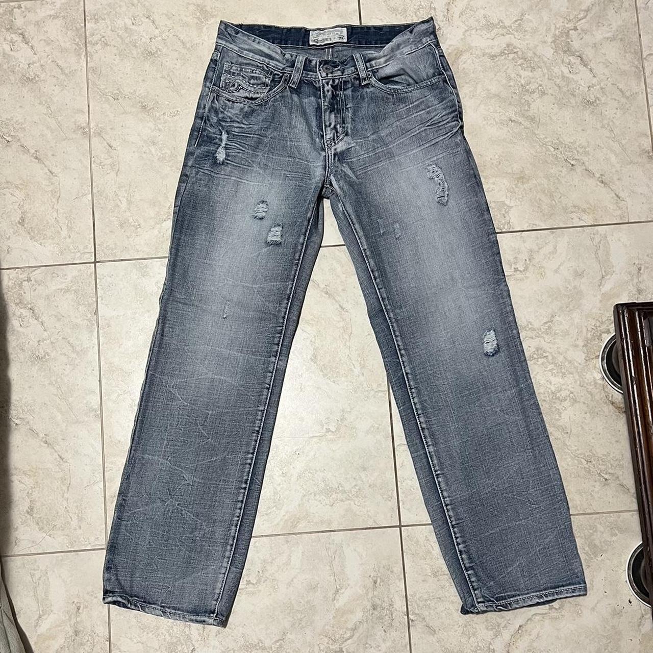 Baggy Echo Blue Jeans Good Condition. Size... - Depop