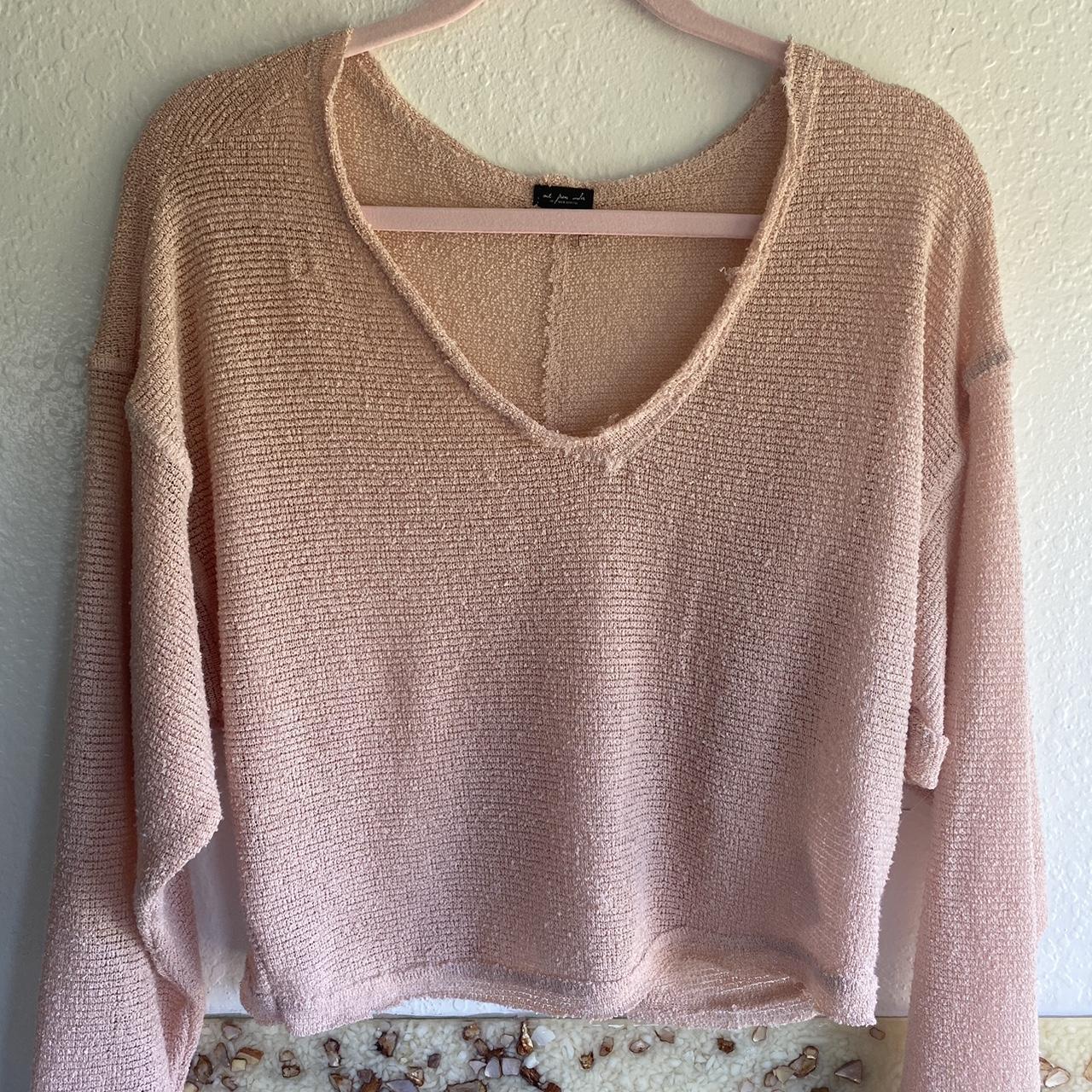 Slouchy pink store sweater