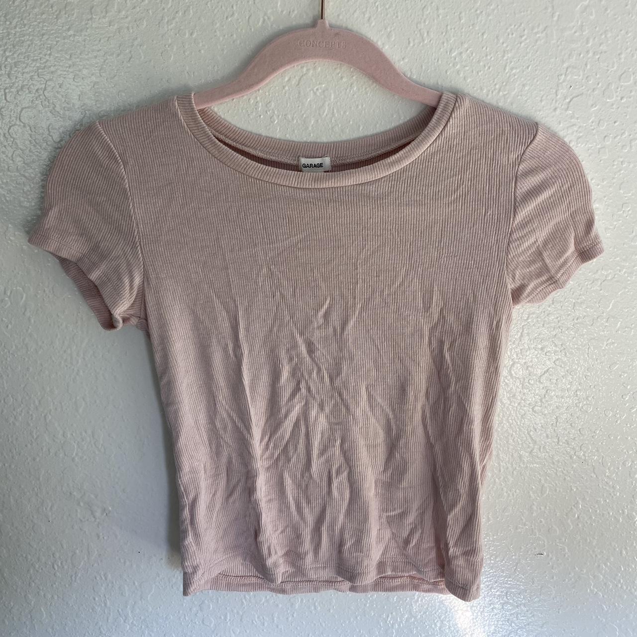 Pink Baby Tee - perfect condition / worn once -... - Depop