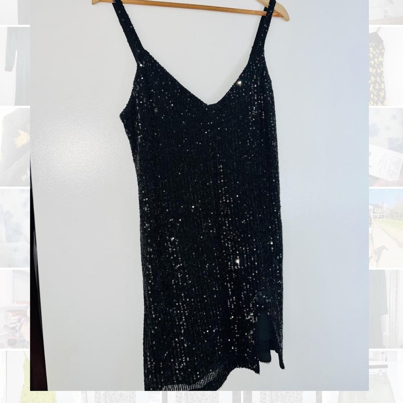 reformation black tie dress