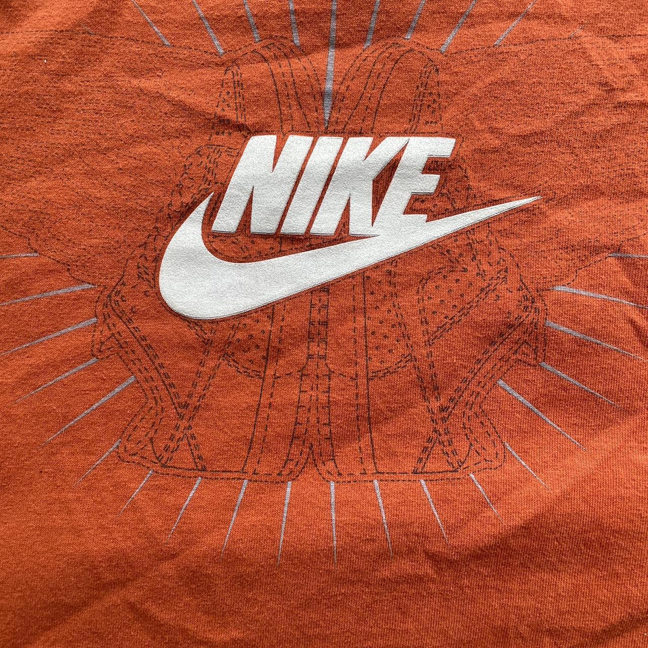 Nike Men's Orange and Black T-shirt | Depop