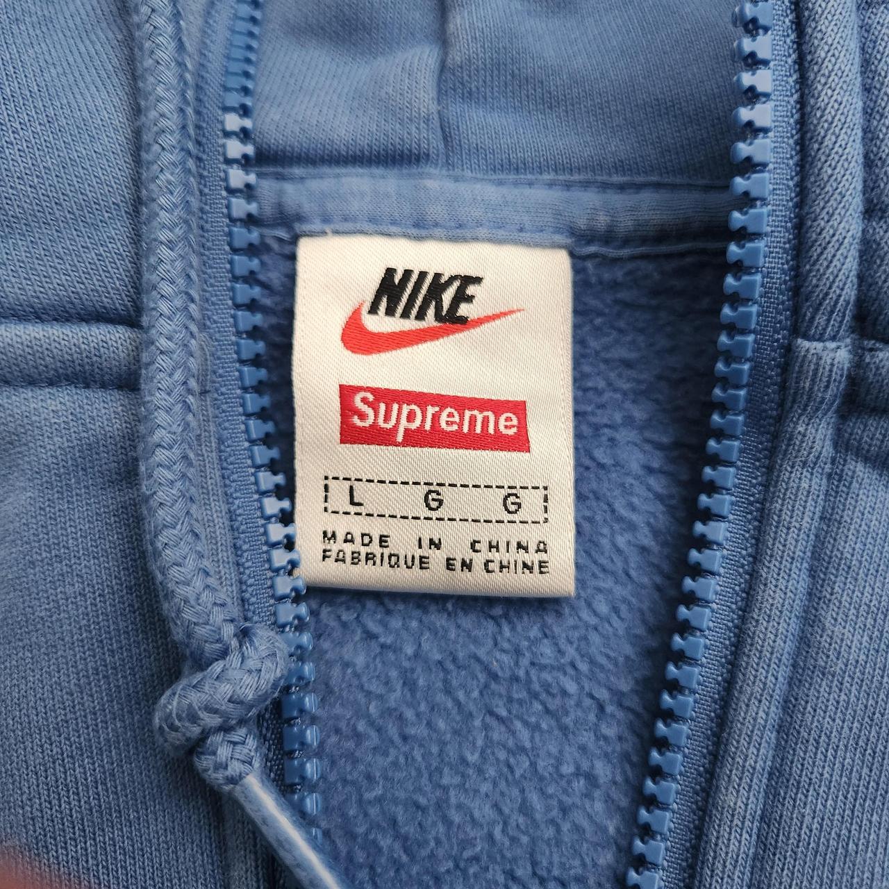 Blue Supreme cheapest Nike Half Zip Sweatshirt Sm