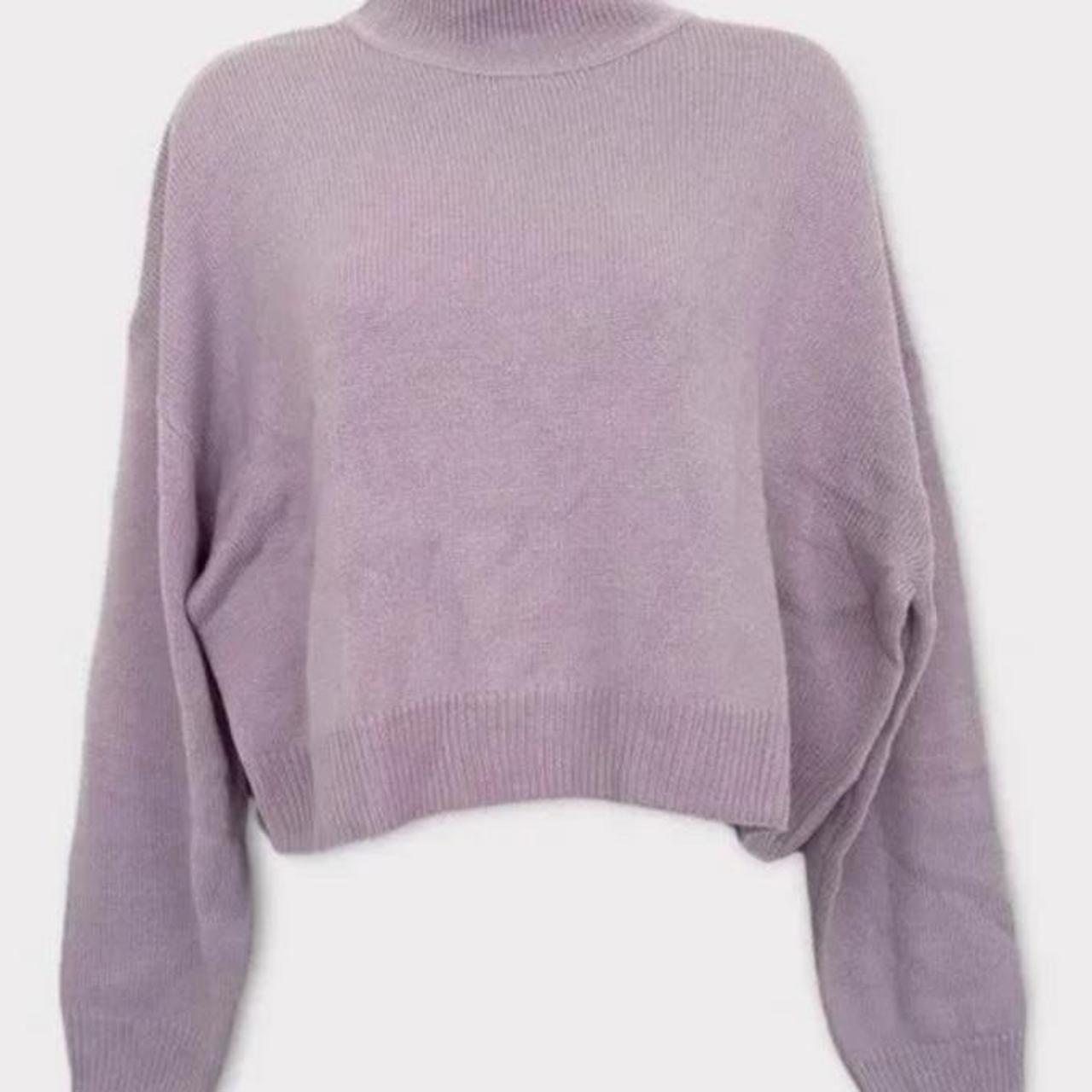 H&M Divided Lilac pullover sweater with mock... - Depop