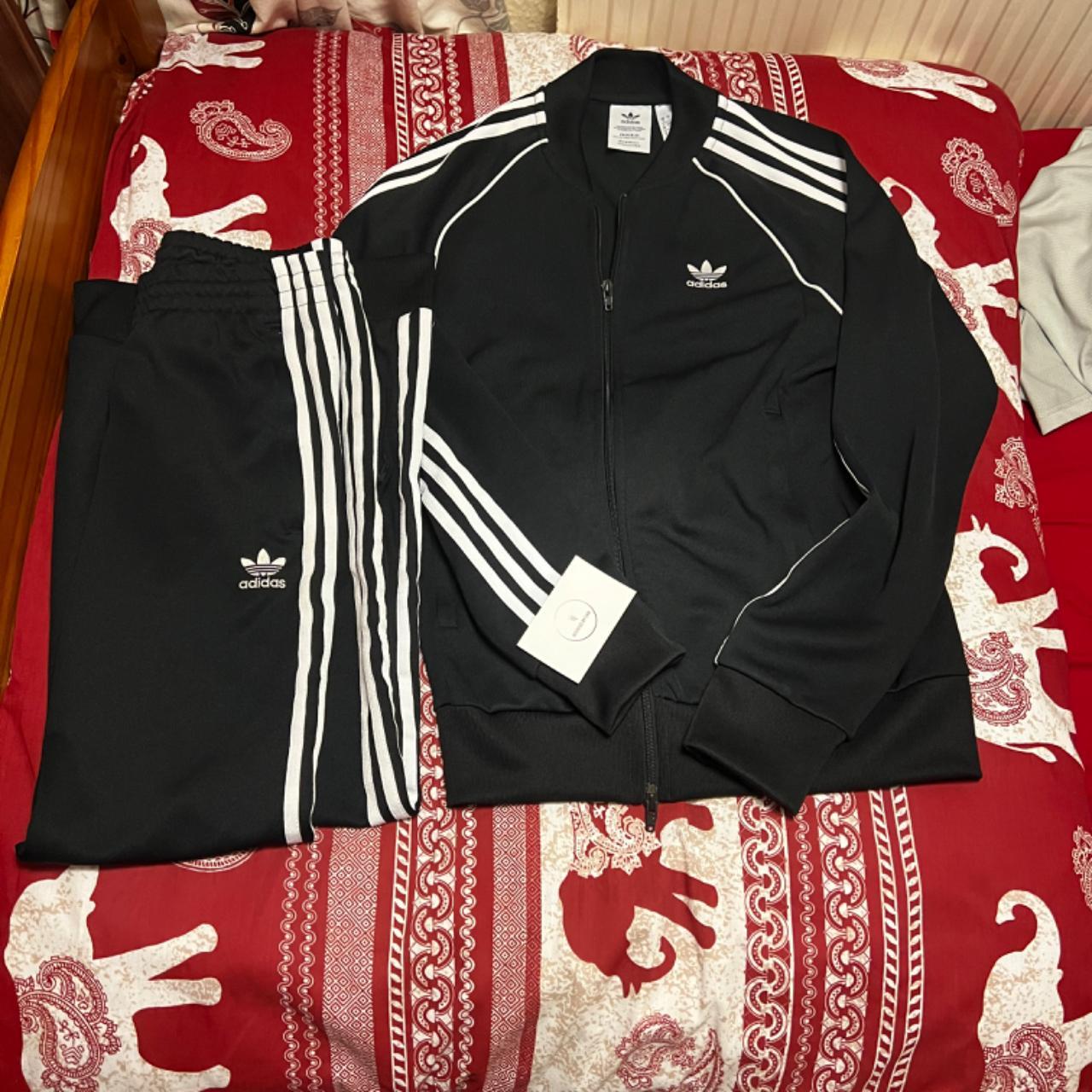 Adidas SST tracksuit size small RRP: £110 worn... - Depop