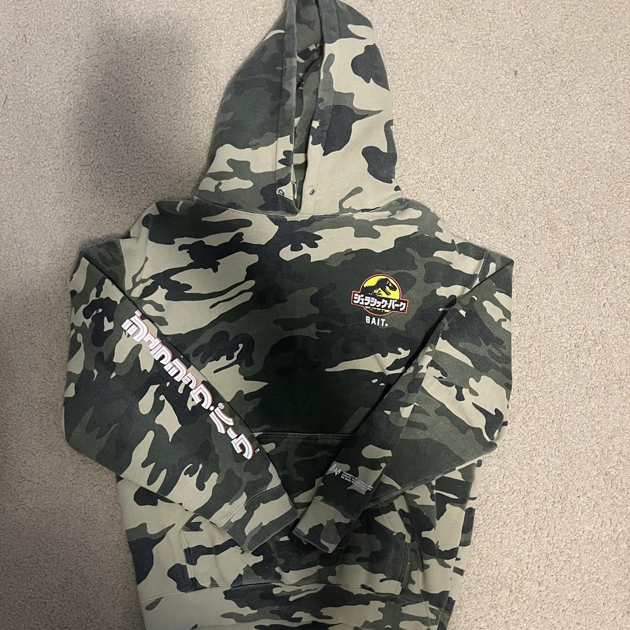 Bait and Jurassic Park Camo Hoodie Good condition