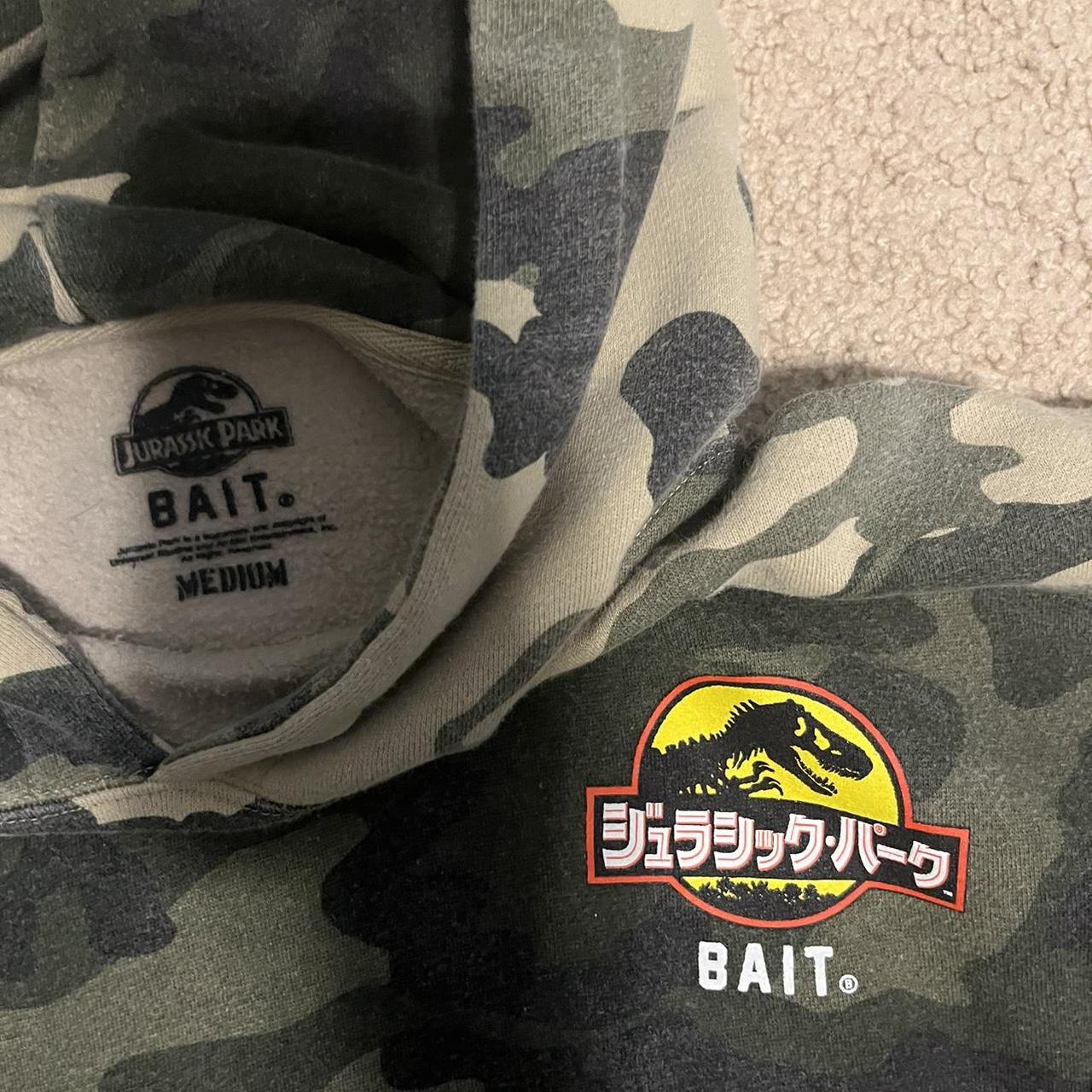 Bait and Jurassic Park Camo Hoodie Good condition Depop