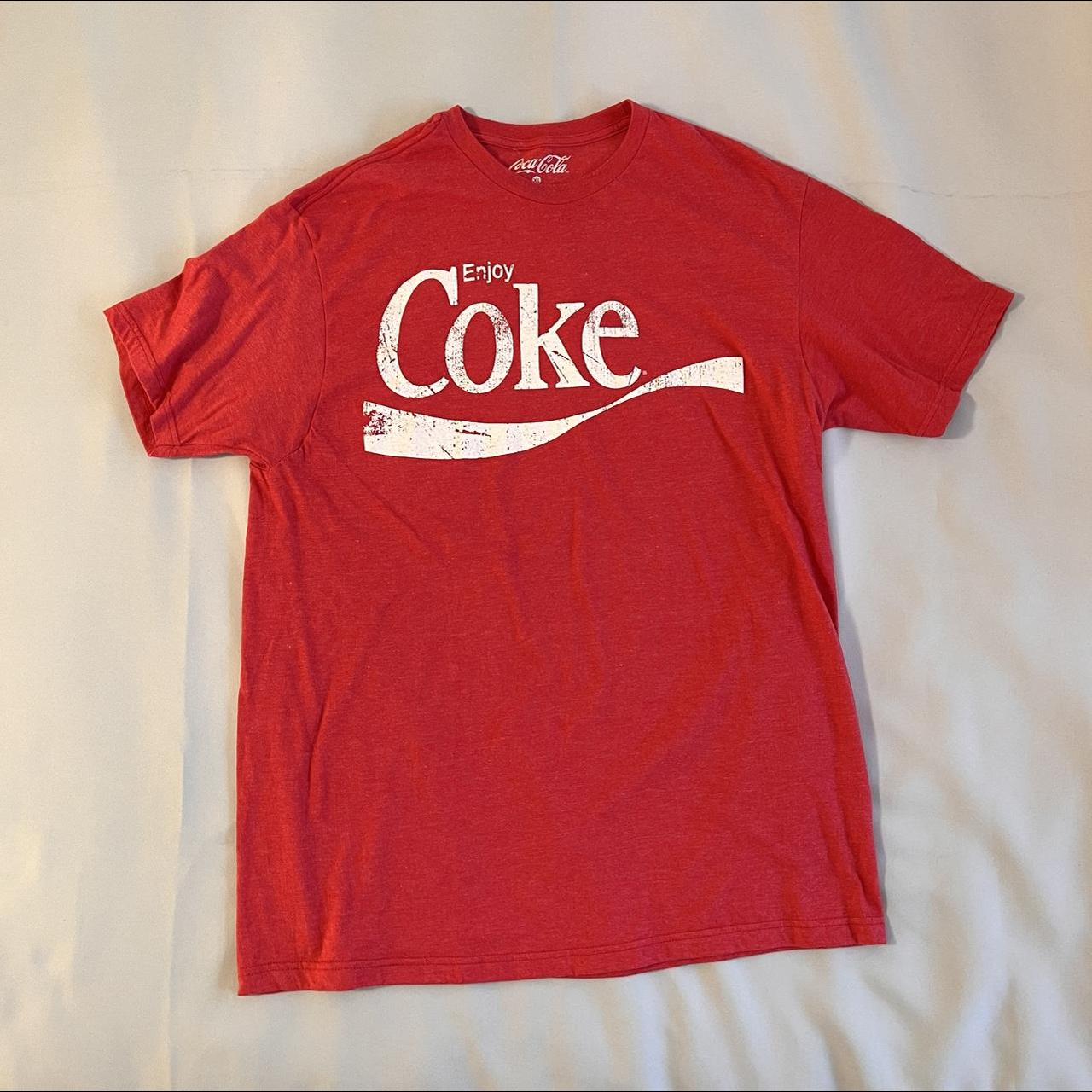 Coca Cola Unisex… COKE t shirt RED size Xl - Depop