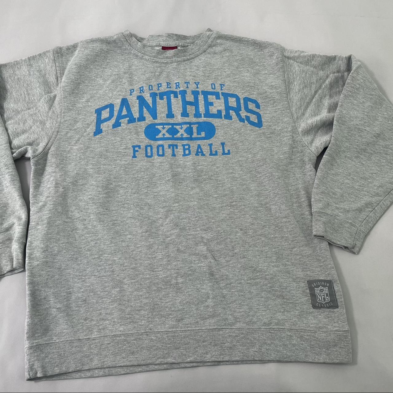 Grey carolina outlet panthers sweatshirt