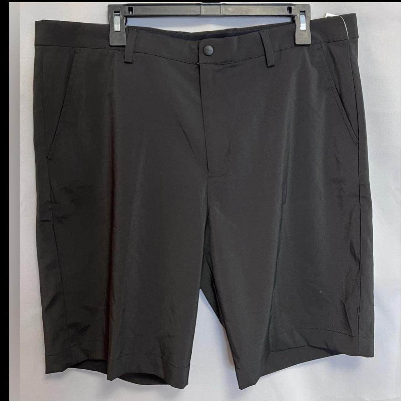 Greg Norman Shorts Mens Sz 38 Dark Gray Shark Logo