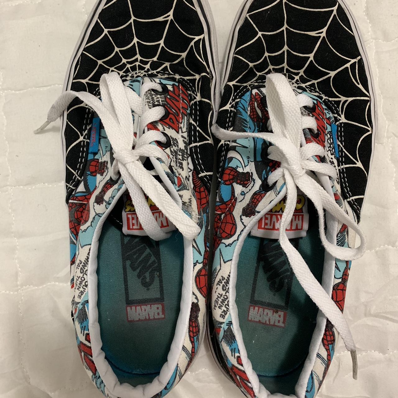 spider man marvel vans brand Vans marvel size Depop